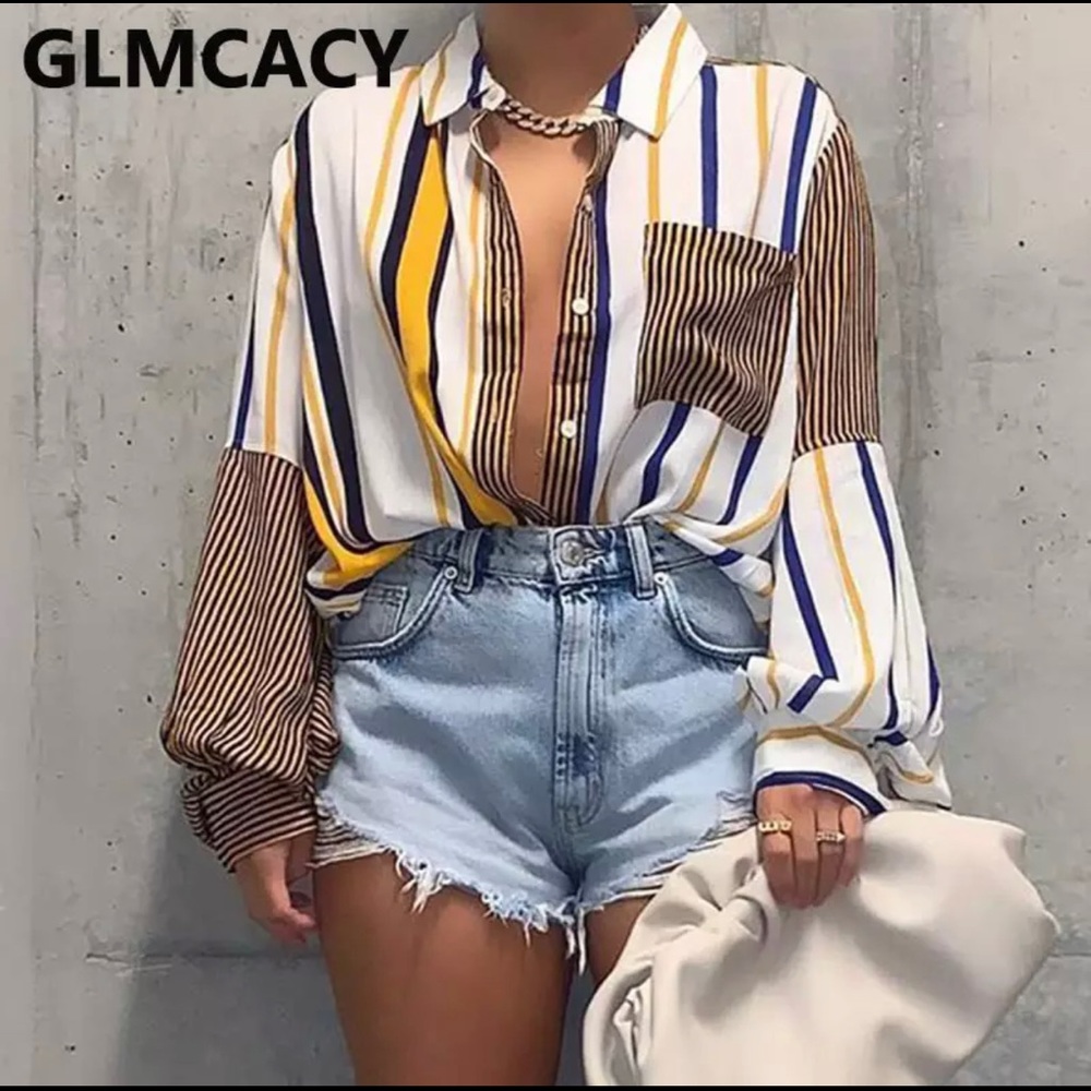 BRAND NEW Casual Multi Colored Top